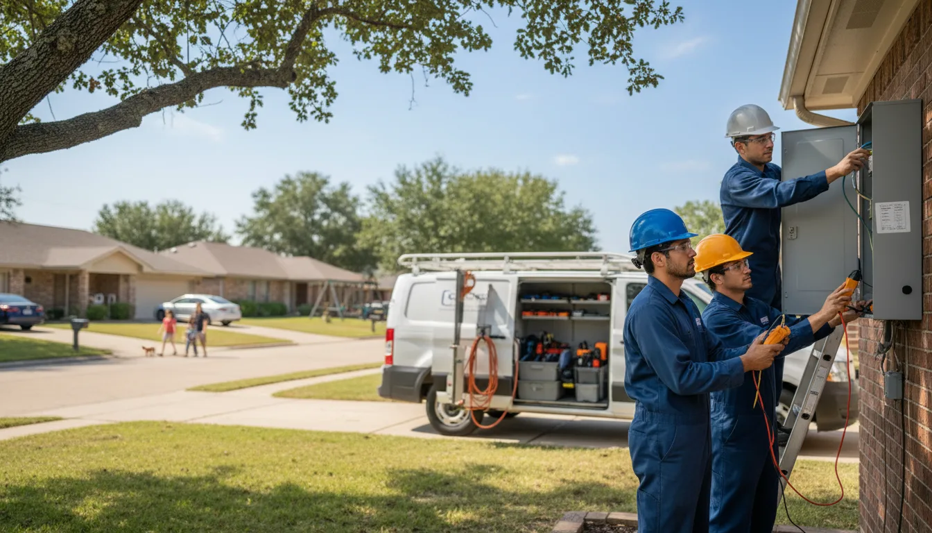 Certified electrician providing emergency electrical services in Burns, TN